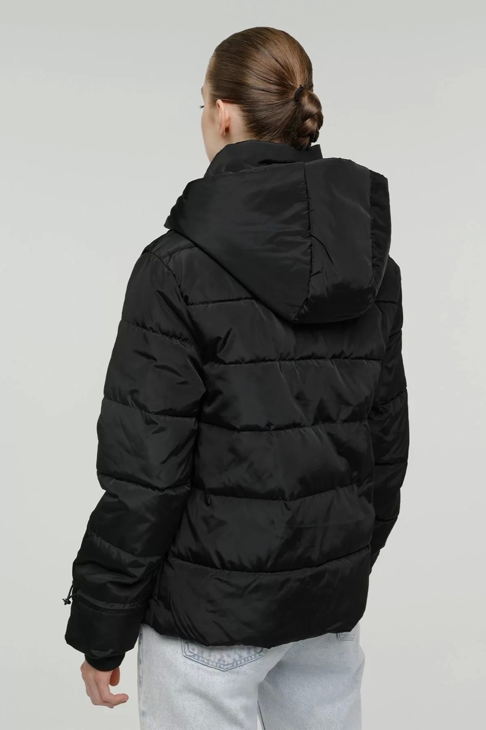 Lumberjack SN71 Short Karina Coat Bayan Mont - Siyah görsel 4