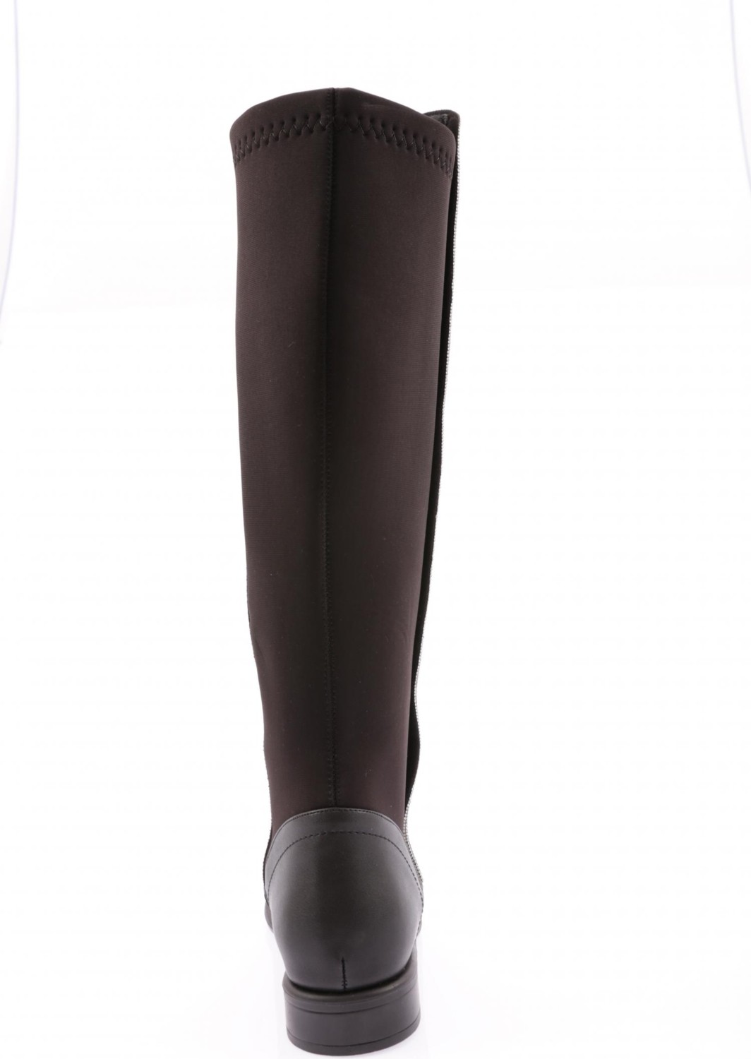 DGN 508-22K Kadin Arkasi Stretch Yan Taşli Şerit Knee High Flats Çizme görsel 4