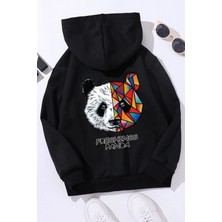 Trendypassion Çocuk  Panda Sırt Baskılı Sweatshirt