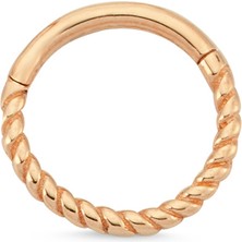 Altın Sepeti Rose Altın Burgu Clicker Piercing