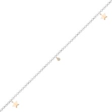 Altın Sepeti Gümüş Iki Renkli Halhal