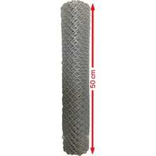 Cihan Çit Galvanizli Örgü Tel Bahçe Çiti - 2,00 mm Kalınlık 50X50 Göz Aralığı H:50 cm L:10 Metre