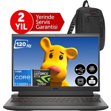 Dell Gaming G15 5511 Intel Core I5 11400H 64GB GB 512GB SSD RTX3050 4 GB WINDOWS11PRO 15.6" Fhd Taşınabilir Bilgisayar G1555112400U25+ZETTAÇANTA