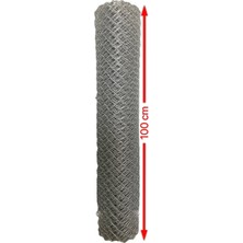 Cihan Çit Galvanizli Örgü Tel Bahçe Çiti - 2,00 mm Kalınlık 50X50 Göz Aralığı H:100 cm L:10 Metre