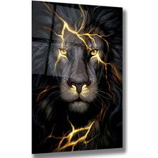 Emya Home Neon Aslan Cam Tablo