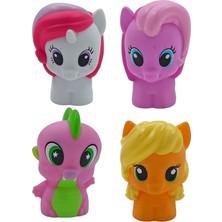 PopŞeker PopŞeker My Little Pony Playskool Friends 4'lü Karakter Set Pony Oyuncakları Her Biri 6.5cm.