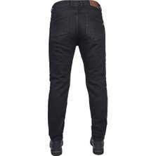 The Biker Jeans City PRO101 Black Korumalı Motosiklet Kot Pantolonu