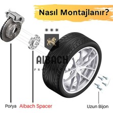 Aibach Pro Spacer Spacer Volkswagen Jetta 1km Aıbach Pro Spacer 15 mm Kalınlık