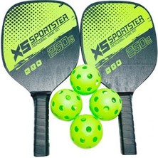 Wilkwe 2x Pickleball Paddle Set Ahşap Raketler Konforlu Kavrama 4 Top ve (Yurt Dışından)