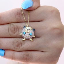 Pokemon Jigglypuff Gümüş Kolye