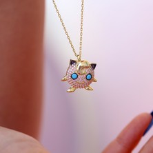 Pokemon Jigglypuff Gümüş Kolye