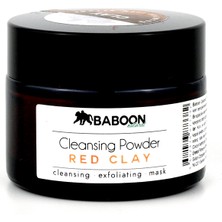 Baboon Natural Baboon Cleansing Powder - Red Clay | Kırmızı Killi Yüz Temizleme Tozu