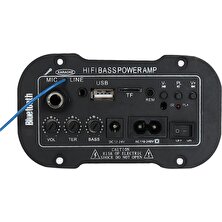 Nanlly Hi-Fi Bass Güç lifikatörü 220V  Tf/usb Oyuncu Motosiklet Tiyatrosu Için DIY.8X8CM (Yurt Dışından)
