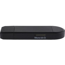 Nanlly Standart USB Erkek (Siyah) ile USB 2.0 Adaptör/ Kart Okuyucu Mikro USB Otg (Yurt Dışından)