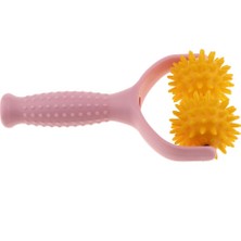 Hayox Y Şeklinde Dikenli Masaj Topu Masaj Tam Vücut Bacak Pembe+Sarı Pembe Sarı (Yurt Dışından)