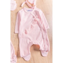 Babymod Fistolu Kendinden Desenli 8'li Kız Bebek Hastane Çıkışı Bebek Takımı
