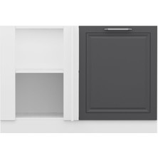 Minar Mutfak Modül Alt 1K1R 120CM Köşe Dolap Byz Mebran C Ant