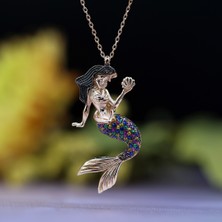 Deniz Kızı Gümüş Kolye