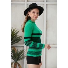 Jerusalema Kadın Tüylü Sakallı Ipli Triko Kazak