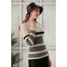 Jerusalema Kadın Tüylü Sakallı Ipli Triko Kazak