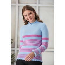 Jerusalema Kadın Tüylü Sakallı Ipli Triko Kazak