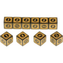 10-Pack Entertainment Dice Masstop Oyun Oyunu Zar Oyuncak Sarı-1