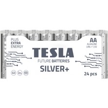 Tesla Silver+ Serisi  AA Alkalin Pil (Kalem Pil) Geleceğin Pilleri