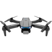 Dynwave Katlanır Wifi 2.4g 4 Kanal Rc Drone Anahtar Dönüşü LED Işıkları Quadcopter Kamera Yok Siyah (Yurt Dışından)