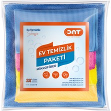 Dat35 Mikrofiber Ev Temizlik Paketi Ev Taşınma Yer Bezi Cam Bezi Kurulama Bezi Zor Kir ve Yağ Bezi Seti