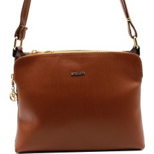 Nas Bag Vera Çanta Nas Bag  Bölmeli Taba Çapraz Kadın Çantası