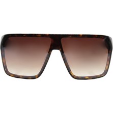 Hermossa  1413 03 131  Unisex/ Kahve Geometrik Çerçeve Güneş Gözlüğü