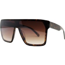 Hermossa  1413 03 131  Unisex/ Kahve Geometrik Çerçeve Güneş Gözlüğü