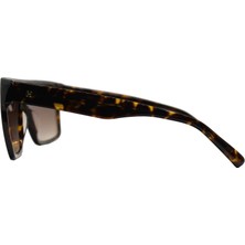 Hermossa  1413 03 131  Unisex/ Kahve Geometrik Çerçeve Güneş Gözlüğü