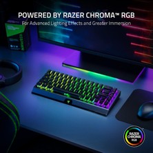 Razer Blackwidow V3 Mini Hyperspeed (Yellow Switch) -%65 Kompakt Oyun Klavyesi Phantom Pudding Tuş Kapakları (Doğrusal ve Tıklama, Rgb Krom Aydınlatma) Qwerty