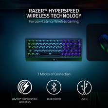 Razer Blackwidow V3 Mini Hyperspeed (Yellow Switch) -%65 Kompakt Oyun Klavyesi Phantom Pudding Tuş Kapakları (Doğrusal ve Tıklama, Rgb Krom Aydınlatma) Qwerty