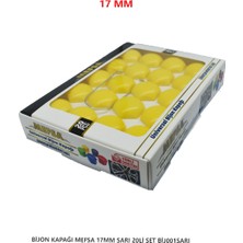 Replax Bijon Kapağı Düz 17 mm Sarı 20 Li Set