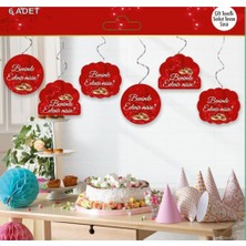 Hayaller Dükkanı Benimle Evlenirmisin 6 Lı Tavan Sarkıt Süs Çift Taraflı