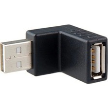 Keepro USB 2.0 Erkek Dişi Çevirici Uzatma - 90 Derece Sağ Açılı