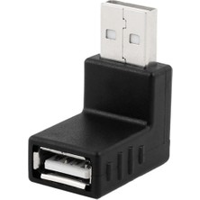 Keepro USB 2.0 Erkek Dişi Çevirici Uzatma - 90 Derece Sağ Açılı