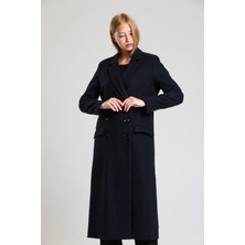 Sense Astarlı Desenli Uzun Kaban | KBN34176