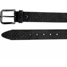 Bambi Siyah Süet Leather Erkek Kemer U08657082402