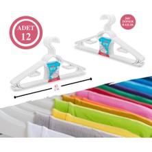 Flosoft Flora Büyük Boy Smart Elbise Askısı 12'li 42 cm F312