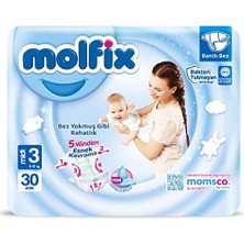 Molfix 3 Beden Midi Bebek Bezi (1 x 30 Adet)