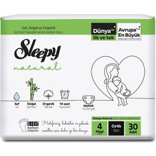 Sleepy Natural Bebek Bezi 4 Numara Maxi 30X5