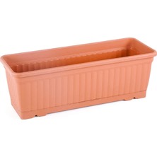 Serinova Kmb2 Kemer Balkon Saksı Tabaklı 50,5cm, 11 Litre Kiremit