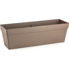 Serinova YB02 Yalı Balkon Saksı Drenaj Aparatlı 51,5cm, 10,8 Litre Mocha