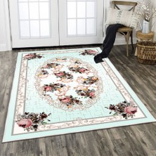 Homefesto Dekoratif Özel Tasarım Şönil Dokuma Taban Yumuşak Dokulu Halı Renkli 140 x 220 cm