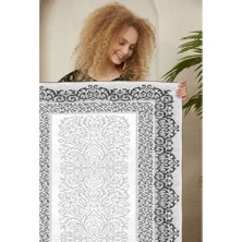 Homefesto Dekoratif Özel Tasarım Şönil Dokuma Taban Yumuşak Dokulu Halı Renkli 140 x 220 cm
