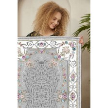 Homefesto Dekoratif Özel Tasarım Şönil Dokuma Taban Yumuşak Dokulu Halı Renkli 140 x 220 cm