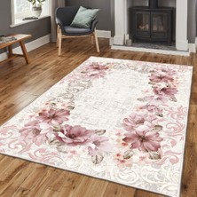 Homefesto Dekoratif Özel Tasarım Şönil Dokuma Taban Yumuşak Dokulu Halı Renkli 140 x 220 cm
